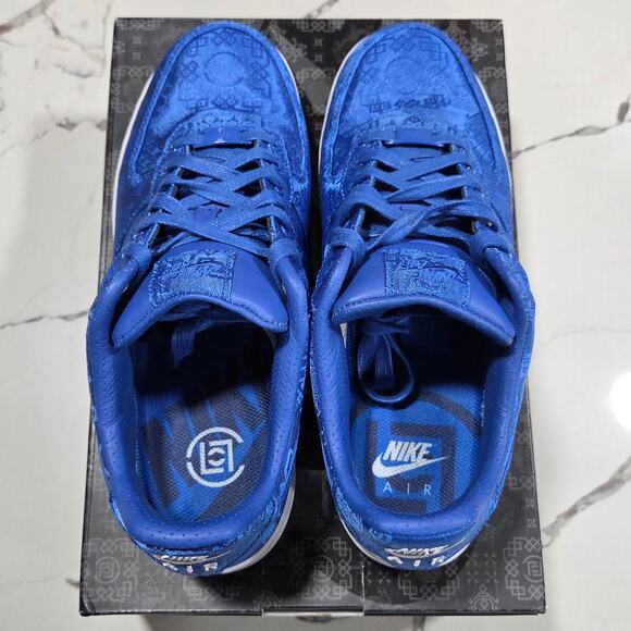 Nike Air Force 1 PRM \'CLOT\' Blue Silk Size 9 Men\'s CJ5290-400 Game Royal White main image 12